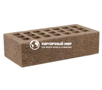 Кирпич одинарный облицовочный "Темно-коричневый" 1 НФ Пена