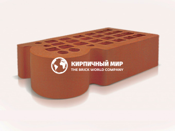 Кирпич одинарный облицовочный "Красный" КФ