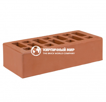 Кирпич одинарный облицовочный "Красный" 1 НФ