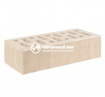 Кирпич одинарный облицовочный "Белый" 1 НФ Бархат