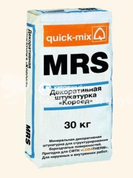 Quick-mix MRS ДЕКОРАТИВНАЯ ШТУКАТУРКА "КОРОЕД", 30 кг