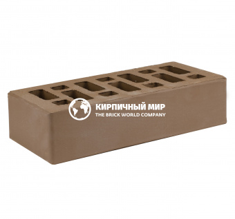 Кирпич одинарный облицовочный "Коричневый" 1 НФ