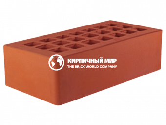 Кирпич одинарный облицовочный "Красный" 1 НФ